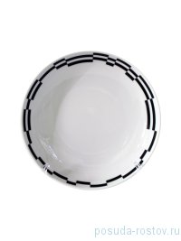 Набор тарелок 20 см 6 шт глубокие &quot;Том /Черно-белые полоски&quot; / 244795