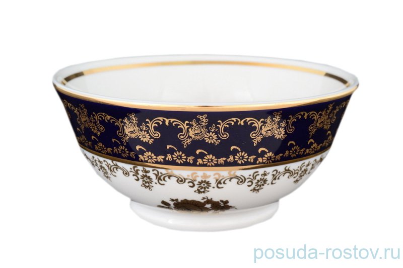 Пиала 16 см н/н Bohemia Porcelan Moritz Zdekauer 1810 s.r.o. "Офелия /Золотые розы /Кобальт" / 027493 Пиала 16 см н/н Bohemia Porcelan Moritz Zdekauer 1810 s.r.o. "Офелия /Золотые розы /Кобальт" / 027493