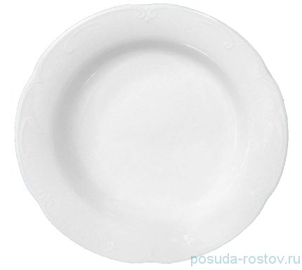Набор тарелок 22,5 см глубокие 6 шт &quot;Камелия /Без декора&quot; / 250792