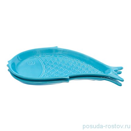 Блюда для рыбы 39 см 2 шт &quot;La Natura in Tavola&quot; голубые / 229021