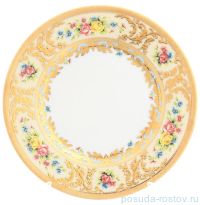 Набор тарелок 17 см 6 шт &quot;Вена /Розочки на бежевом /с золотом&quot; / 147929