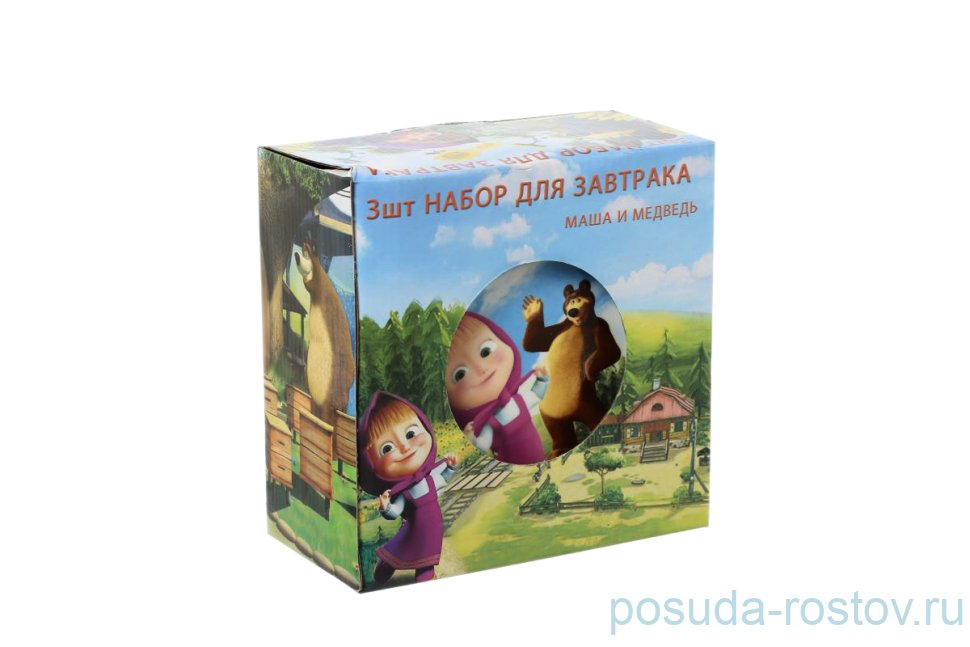 Детский набор 3 предмета "Маша и медведь" / 140433 Детский набор 3 предмета "Маша и медведь" / 140433