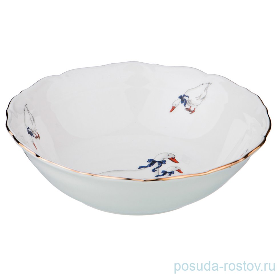 Салатник 16 х 16 х 5 см "Гуси" / 192081