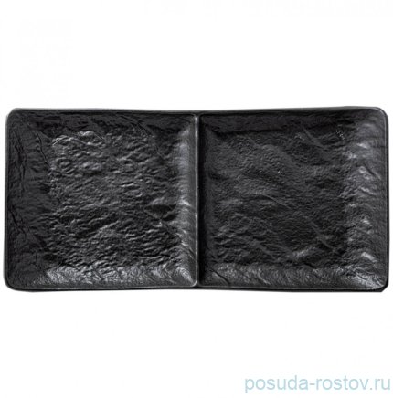 Блюдо 27 х 13 см прямоугольное 2-х секционное &quot;Slatestone&quot; / 261352