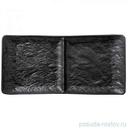 Блюдо 27 х 13 см прямоугольное 2-х секционное &quot;Slatestone&quot; / 261352