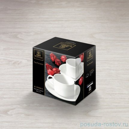 Набор чайных пар 160 мл 2 шт &quot;Ilona&quot; / 260668