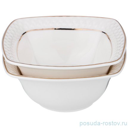 Набор салатников 11 см 2 шт квадратные &quot;диаманд голд&quot; / 230644