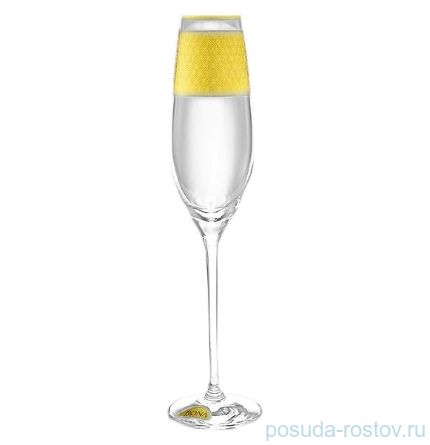 Бокалы для шампанского 210 мл 6 шт &quot;Celebration /Золотые пирамиды&quot; / 146195