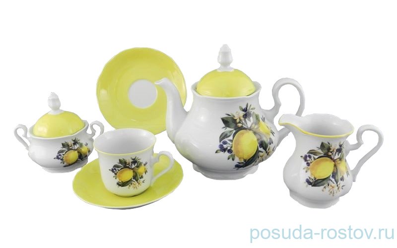 Чайный сервиз на 6 персон 15 предметов "Мэри-Энн /Лимоны" / 157999 Чайный сервиз на 6 персон 15 предметов "Мэри-Энн /Лимоны" / 157999