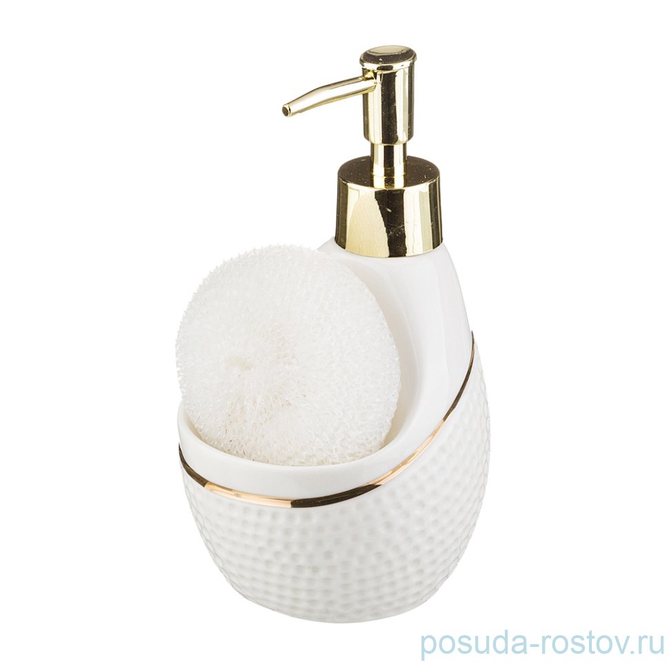 Дозатор для жидкого средства 17 см с губкой "Lefard" / 190986