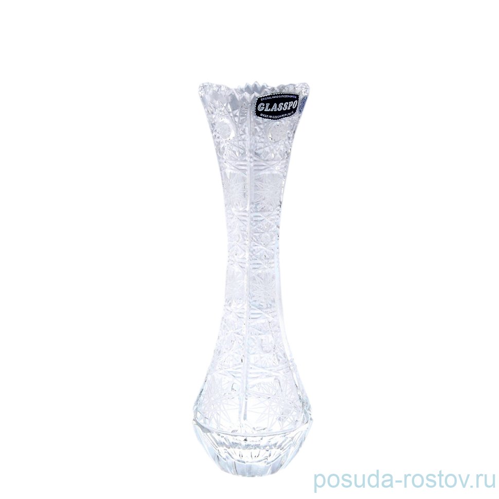 Ваза для цветов 23 см "Glasspo /Хрусталь резной" / 064476 Ваза для цветов 23 см "Glasspo /Хрусталь резной" / 064476