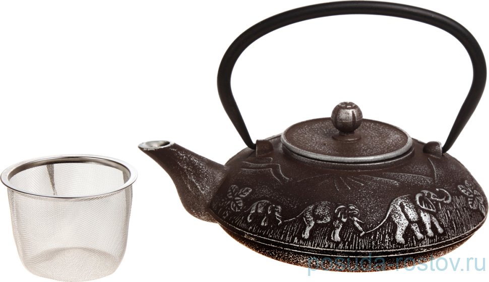 Заварочный чайник 1 л чугунный /эмалированное покрытие внутри / 193530 Заварочный чайник 1 л чугунный /эмалированное покрытие внутри / 193530