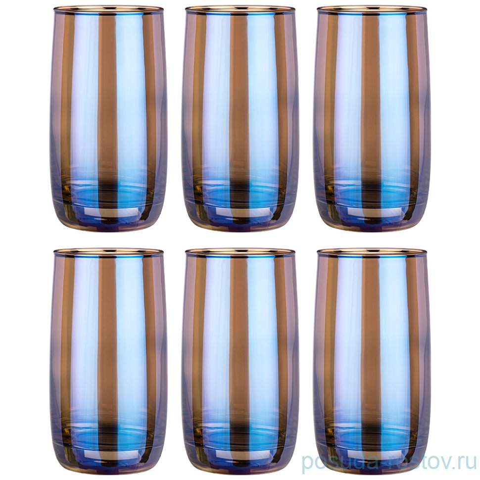 Стаканы для воды 330 мл 6 шт "лазурит" / 252001 Стаканы для воды 330 мл 6 шт "лазурит" / 252001