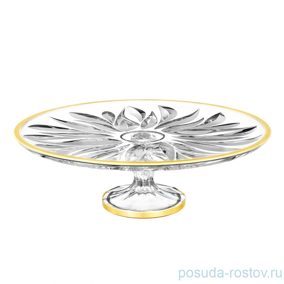 Тортница 35,5 см.н/н "Flame /золото" / 343913