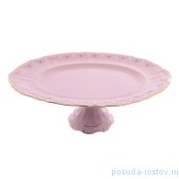 Блюдо 36 см овальное н/н &quot;Соната /Розовый цветок&quot; розовая / 149800