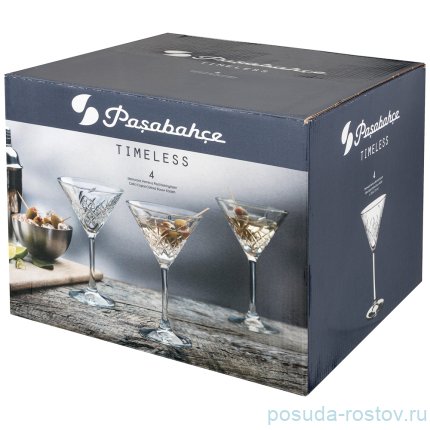 Бокалы для мартини 230 мл 4 шт &quot;Timeless /Изумруд&quot; / 211163