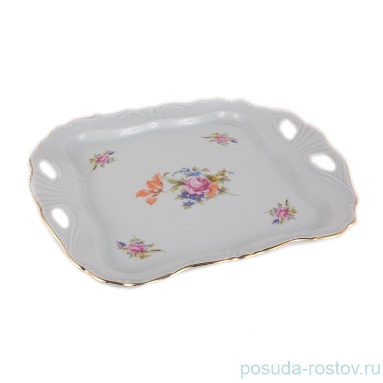 Поднос 30 х 25 см прямоугольный CESKY PORCELAN A.S. "Полевой цветок" / 140985 Поднос 30 х 25 см прямоугольный CESKY PORCELAN A.S. "Полевой цветок" / 140985