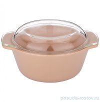 Форма для запекания 28 х 23 х 13,4 см со стеклянной жаропрочной крышкой 2,5 л &quot;Капучино&quot; / 284458