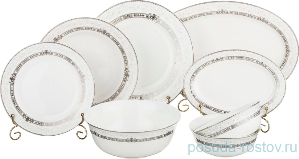 Столовый сервиз на 6 персон 23 предмета (без супника) "Аннабель" / 187364