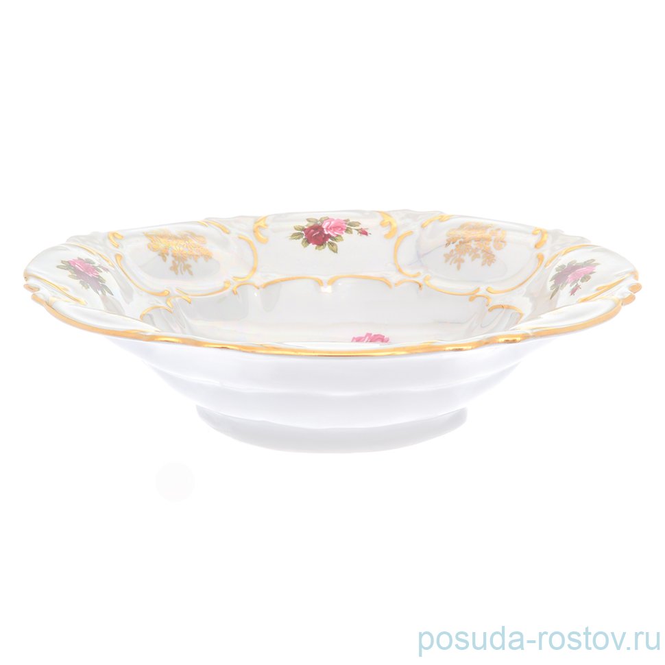 Фруктовница 27 см "Корона /Аляска /Роза перламутр" / 201779