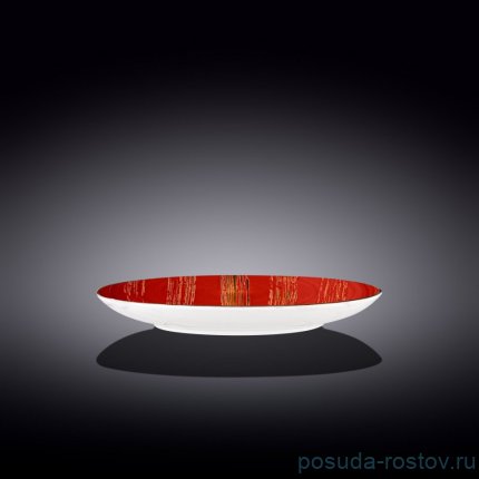 Тарелка 25,5 см красная &quot;Scratch&quot; / 261835