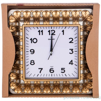 Часы настенные 30,5 х 30,5 см кварцевые квадратные &quot;GALAXY&quot; / 234097