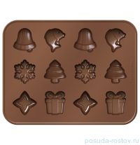 Формочки для шоколада 18 х 14 см рождественские мотивы  &quot;Tescoma /DELÍCIA SILICONE&quot; / 142568
