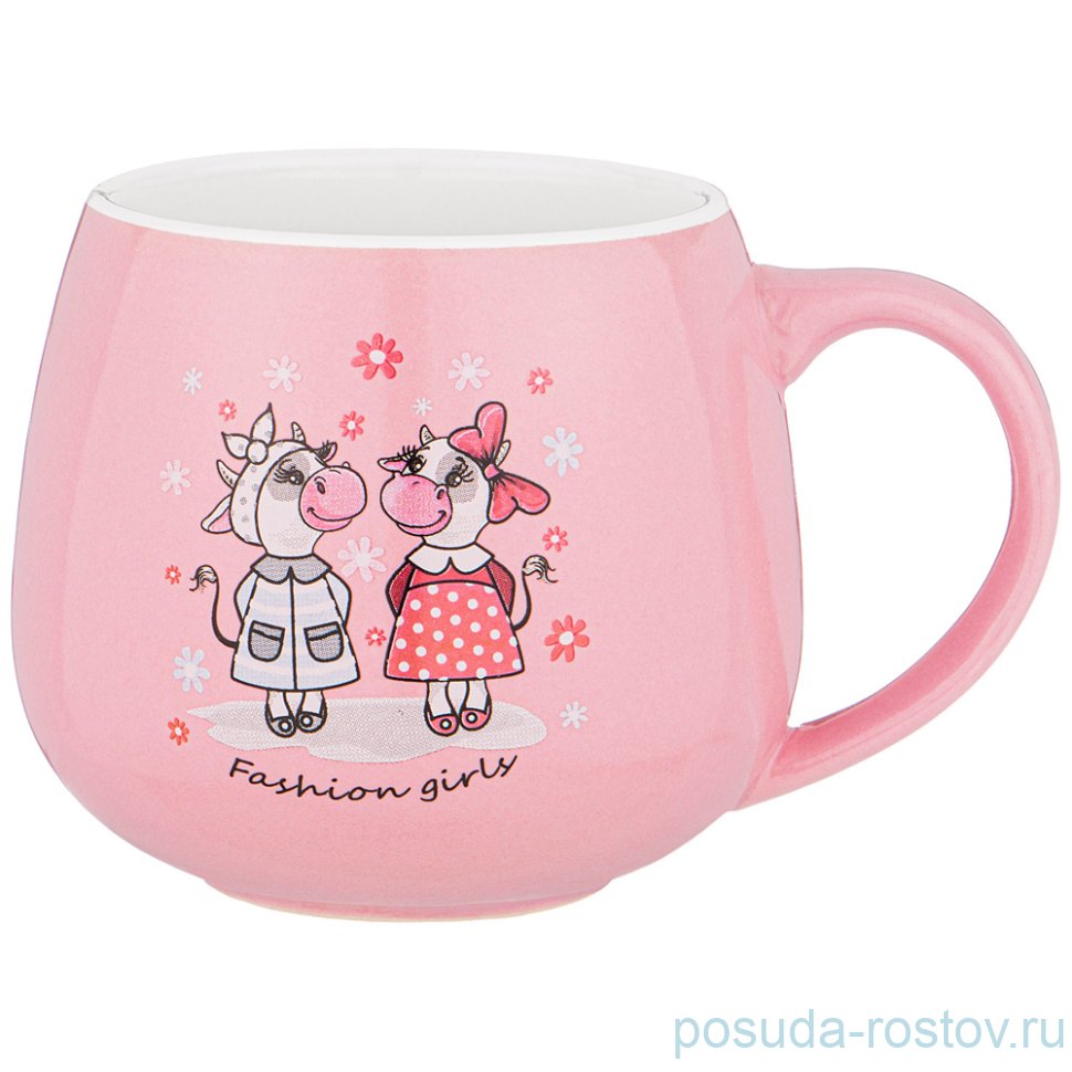 Кружка 350 мл "Милая коровка /Розовая" / 227181 Кружка 350 мл "Милая коровка /Розовая" / 227181