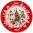 Тарелка 19 см красная &quot;С Новым годом! /Ёлка&quot; / 285353