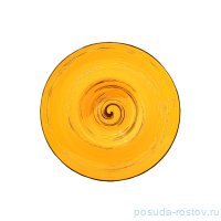 Тарелка 27 см глубокая жёлтая &quot;Spiral&quot; / 261609