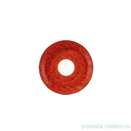 Блюдце 14 см красное &quot;Splash&quot; / 261417