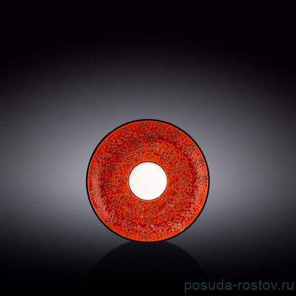 Блюдце 14 см красное &quot;Splash&quot; / 261417