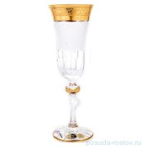 Бокалы для шампанского 150 мл 6 шт &quot;Лаура /Francie /Широкий золотой узор&quot; / 156467