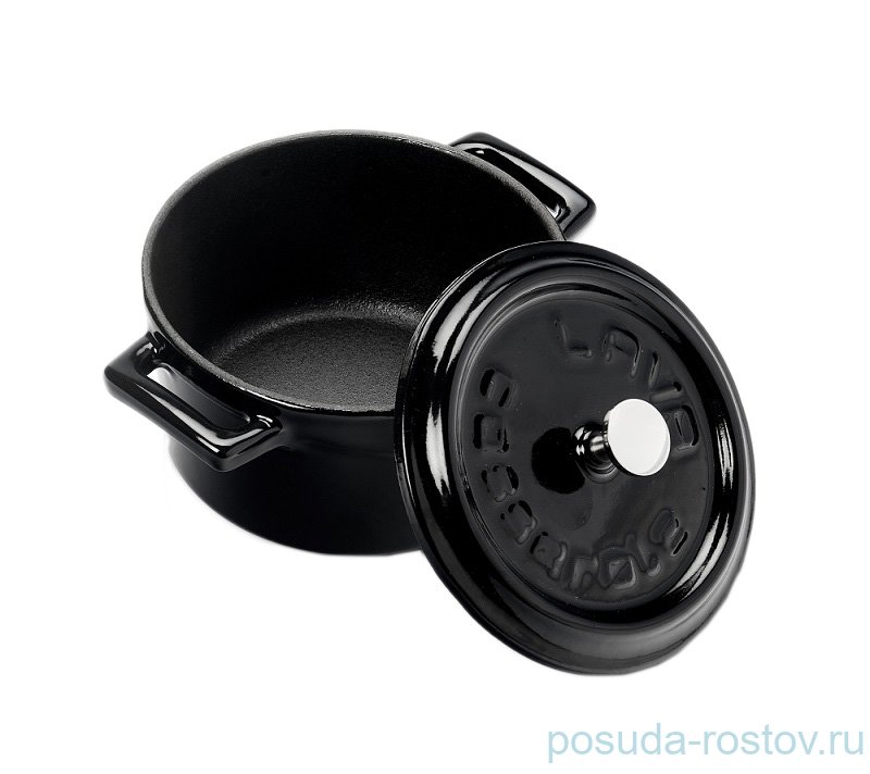 Кастрюля 10 см с крышкой 350 мл "Lava /Black" / 224118