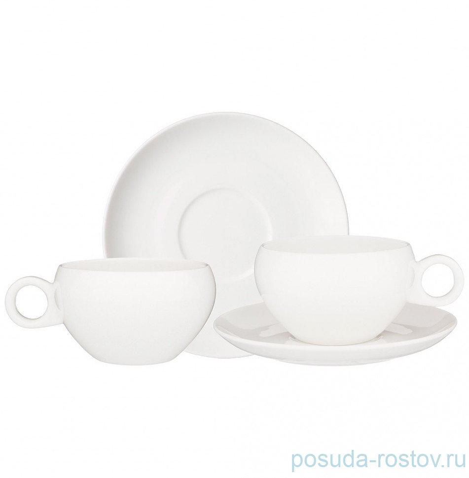 Набор чайных пар 290 мл 2 шт "Fusion /Без декора" / 236753