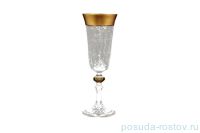 Бокалы для шампанского 150 мл 6 шт &quot;Хрусталь с золотом&quot; / 094918