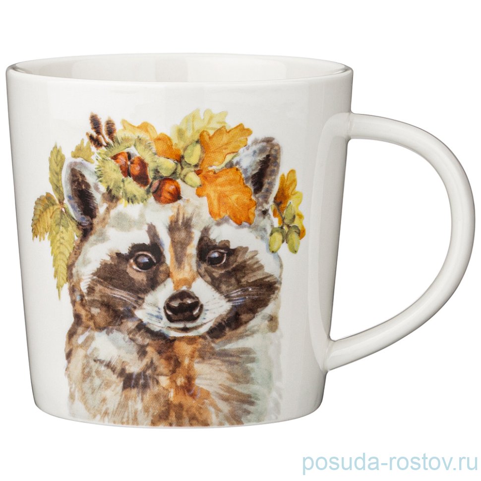 Кружка 420 мл "Лесная сказка /Енот" / 259946
