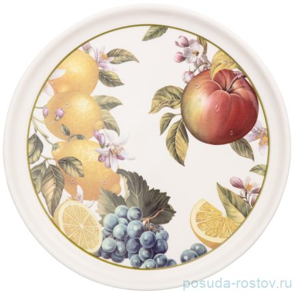 Блюдо для блинов 23 см с крышкой &quot;фрукты&quot; / 251983
