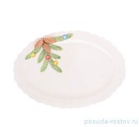 Блюдо 45 х 32 х 3 см овальное &quot;Christmas world /Christmas tree&quot; / 270964