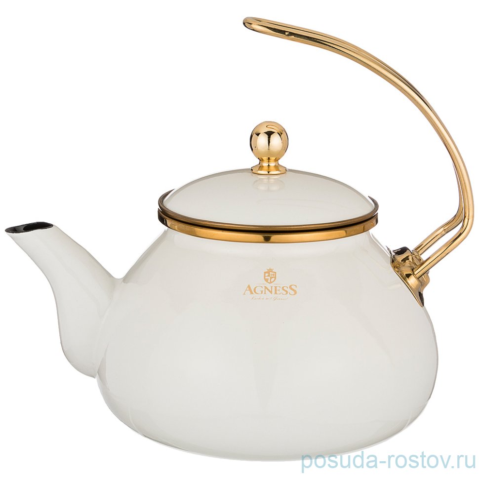 Чайник 2,2 л эмалированный белый "agness /тюдор" / 209814