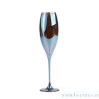 Бокалы для шампанского 290 мл 2 шт &quot;Цецилия /Синий с желтой подложкой&quot; / 231928