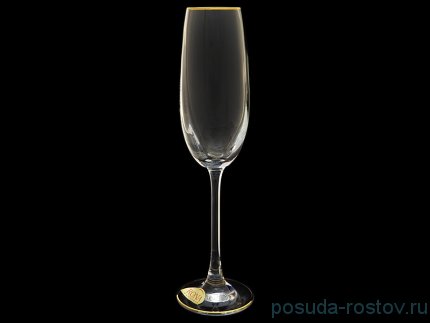 Бокалы для шампанского 180 мл 2 шт &quot;Эсприт /Золотая отводка&quot; / 018354