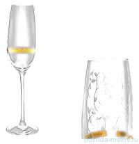 Бокалы для шампанского 240 мл 6 шт &quot;Spirit /Вьюнок с золотым кольцом&quot; / 146198