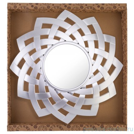 Зеркало настенное 60 см серебро &quot;SWISS HOME&quot;  / 188018