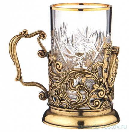 Стакан для чая 250 мл с подстаканником &quot;На удачу&quot; / 293537