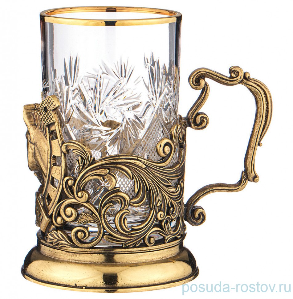 Стакан для чая 250 мл с подстаканником "На удачу" / 293537