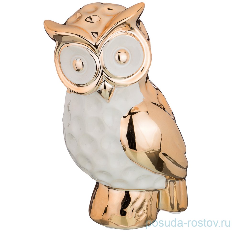 Статуэтка 11 х 9 х 18 см "Сова /Золотая коллекция" / 193081