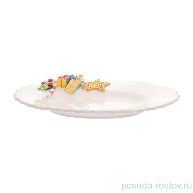 Блюдо 45 х 32 х 6 см овальное глубокое "Christmas world /Sweet candies" / 270969