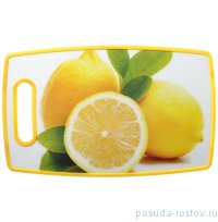 Разделочная доска &quot;Лимоны&quot; /прямоугольная, жёлтая / 140527