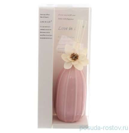 Ваза для цветов розовая (подарочная упаковка) / 140233